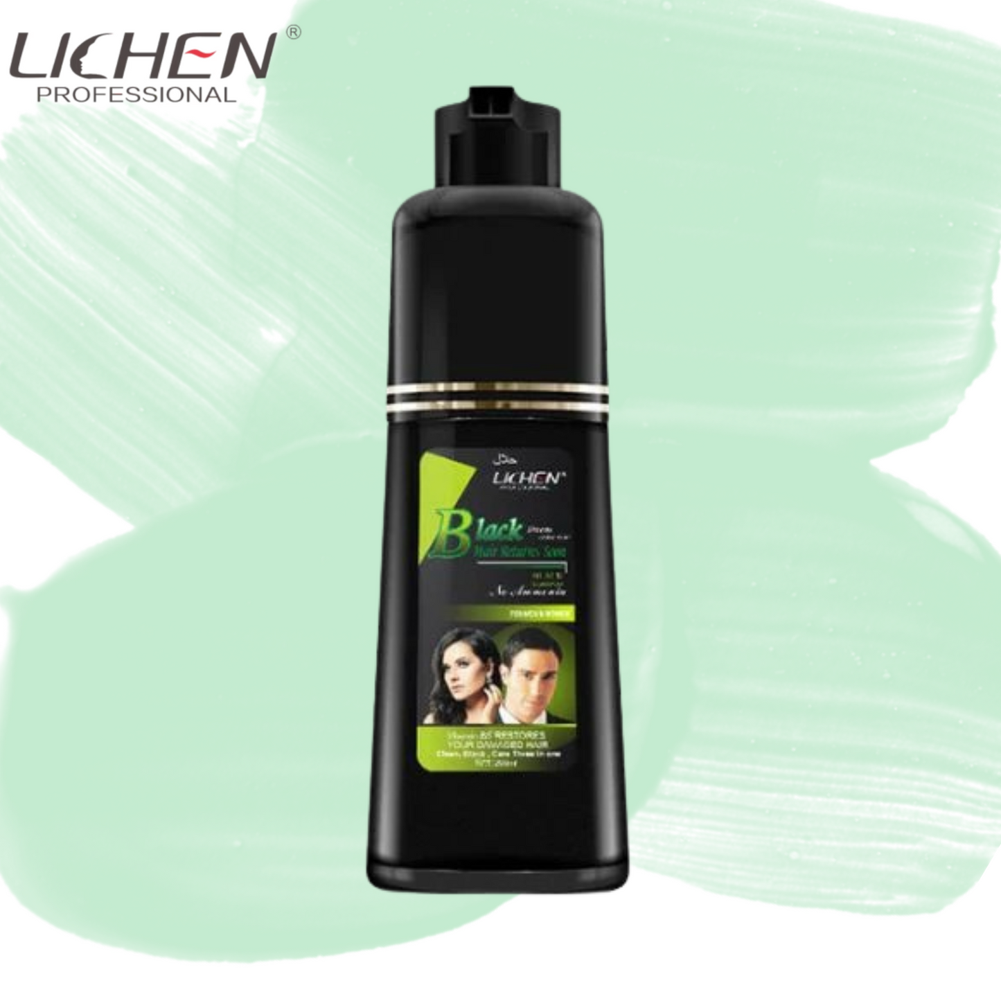 Lichen hair color shampoo (pump)