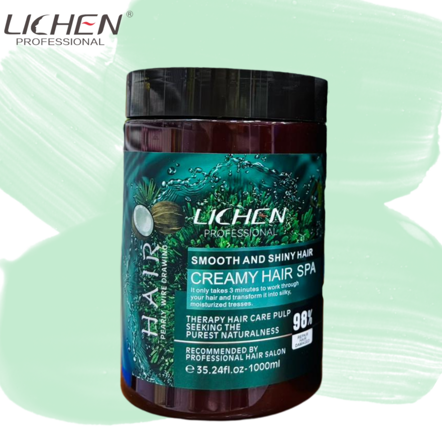LICHEN Hair Mask (Salon & Spa Treatment) (Coconut & Argon oil)