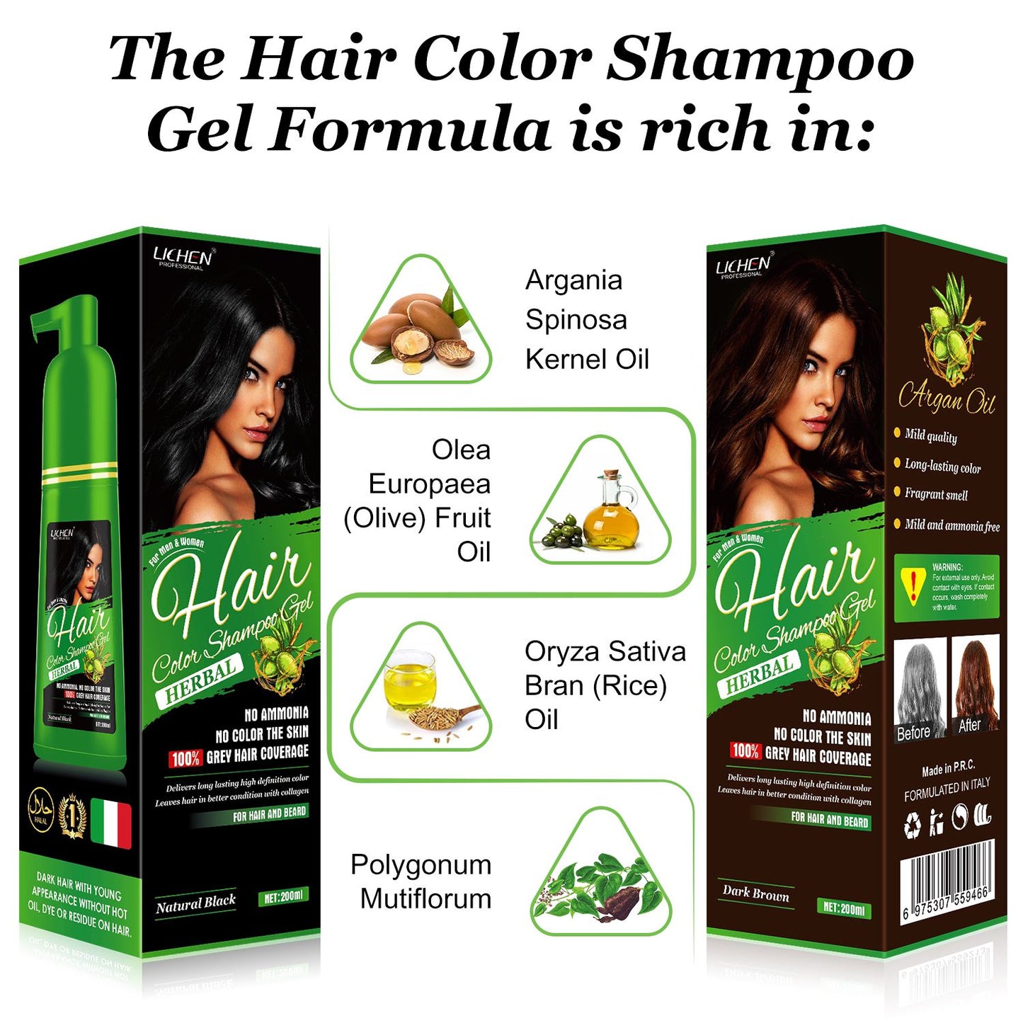 Lichen Hair Color Gel Pump
