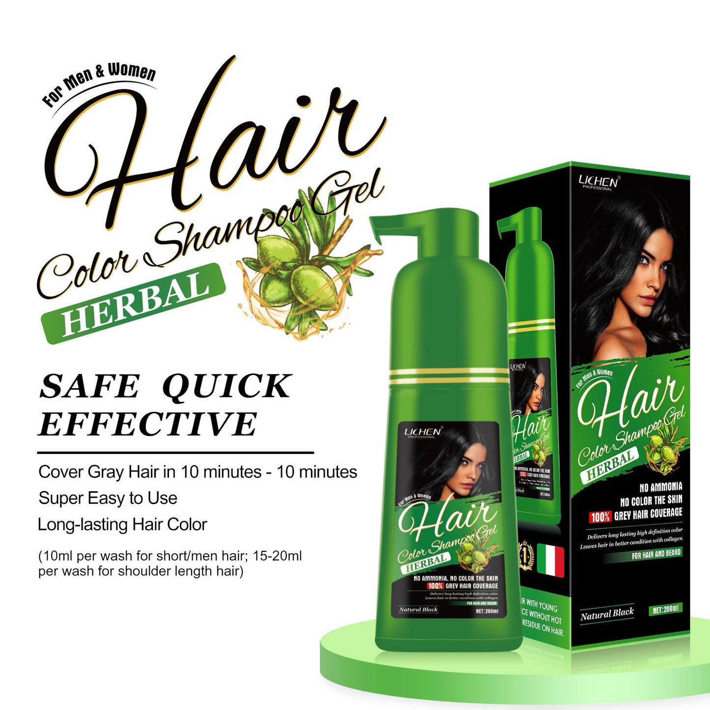 Lichen Hair Color Gel Pump