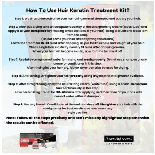 Lichen Keratin Hair Straightening Cream (Straight Off)