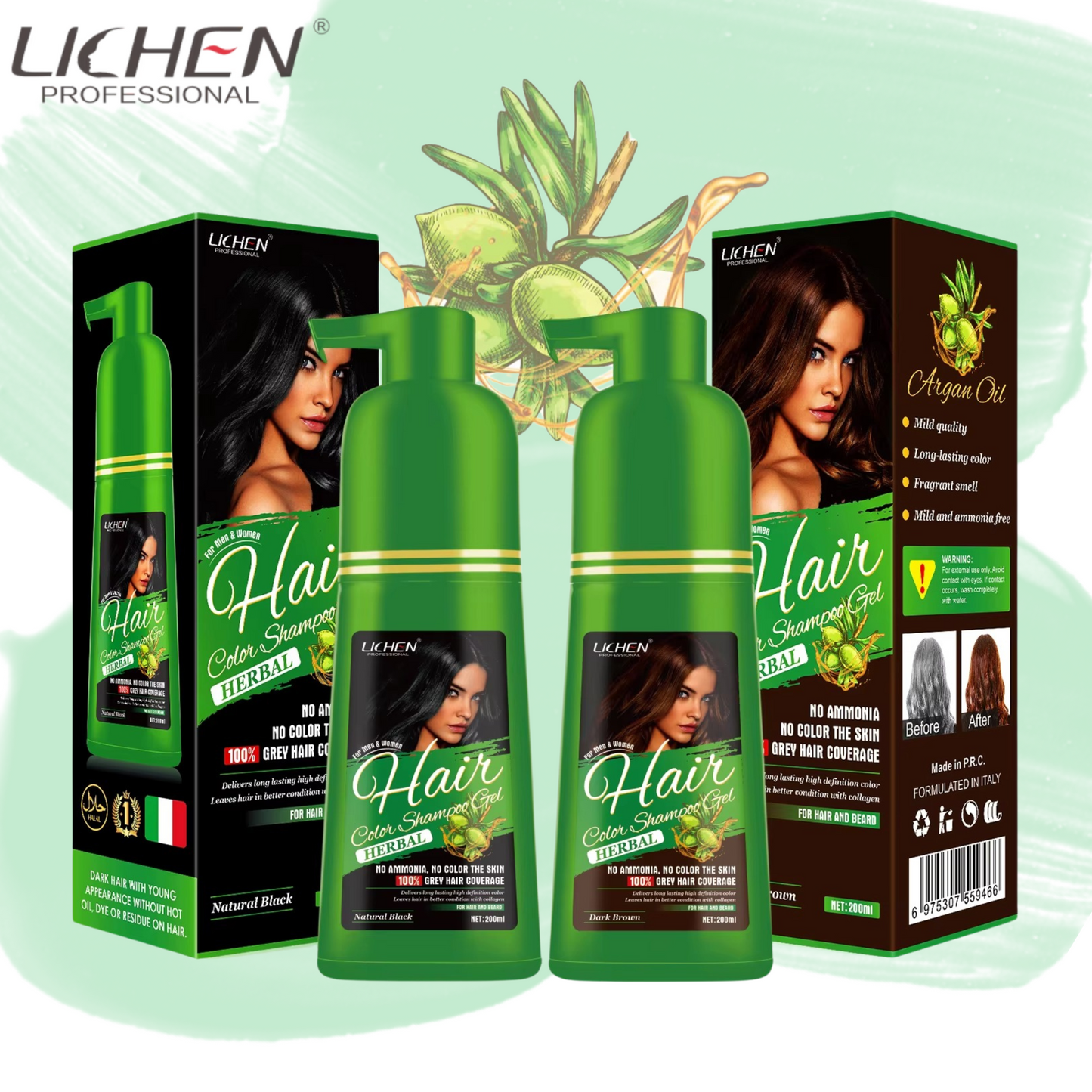 Lichen Hair Color Gel Pump