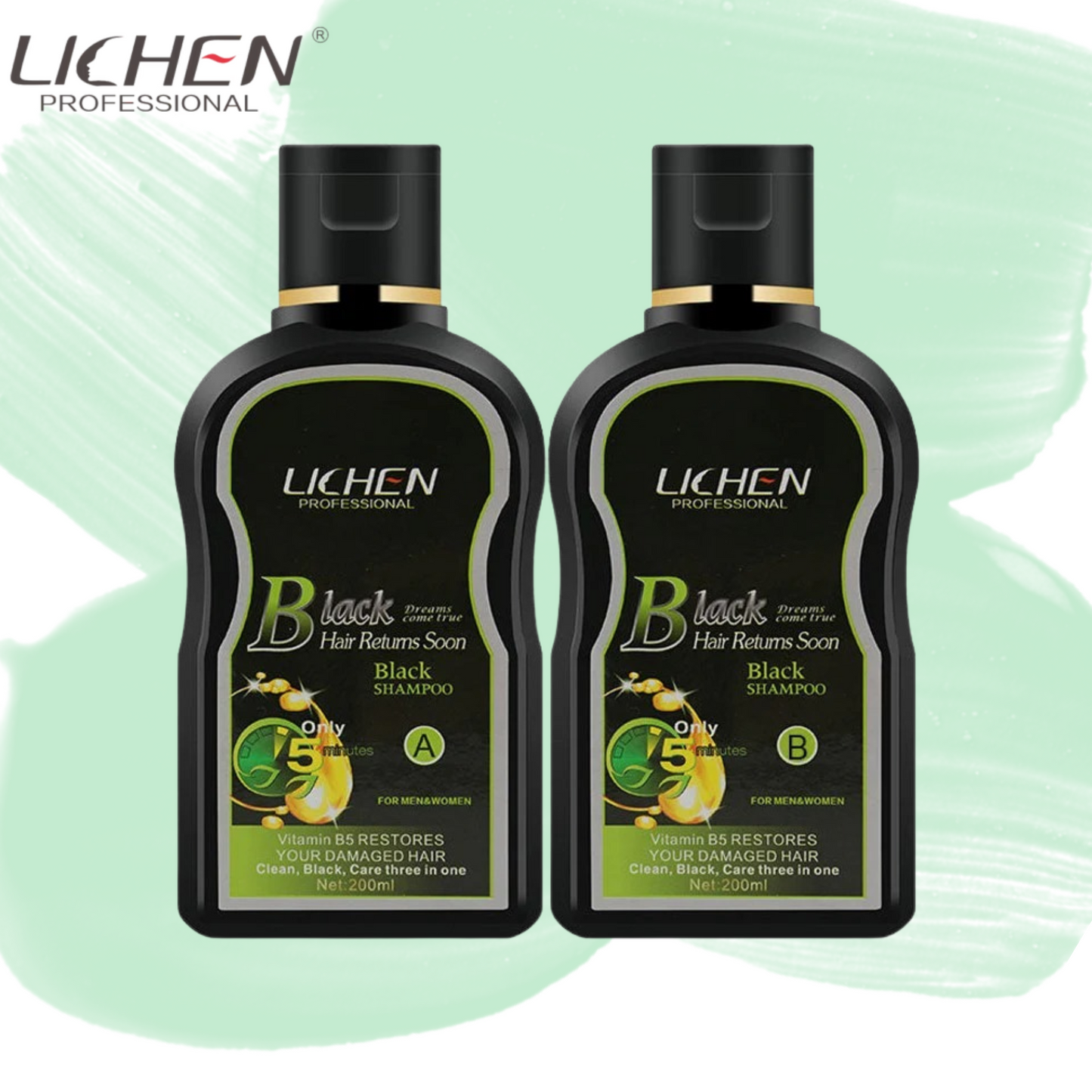 Lichen Hair Color Shampoo (2 Bottles)