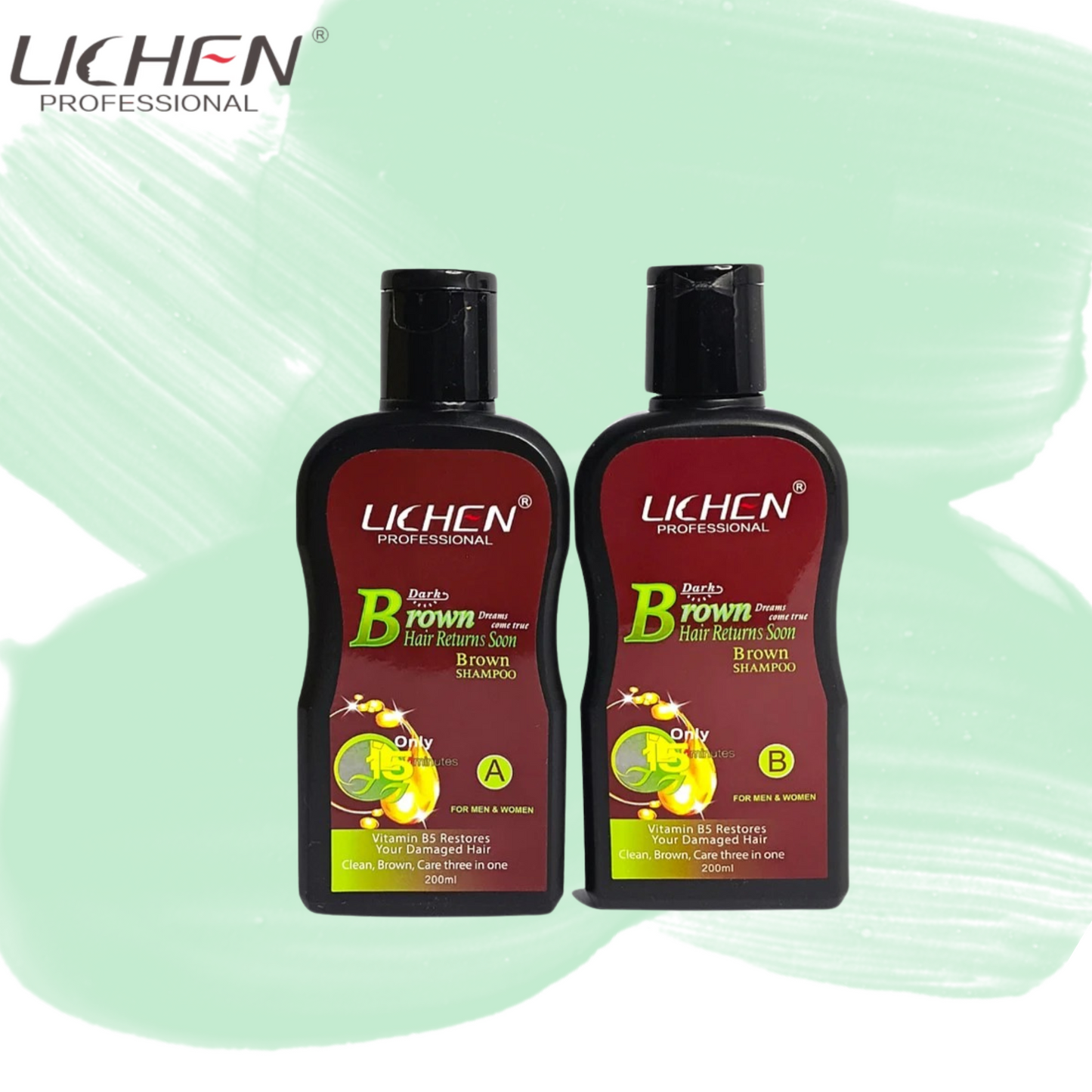 Lichen Hair Color Shampoo (2 Bottles)