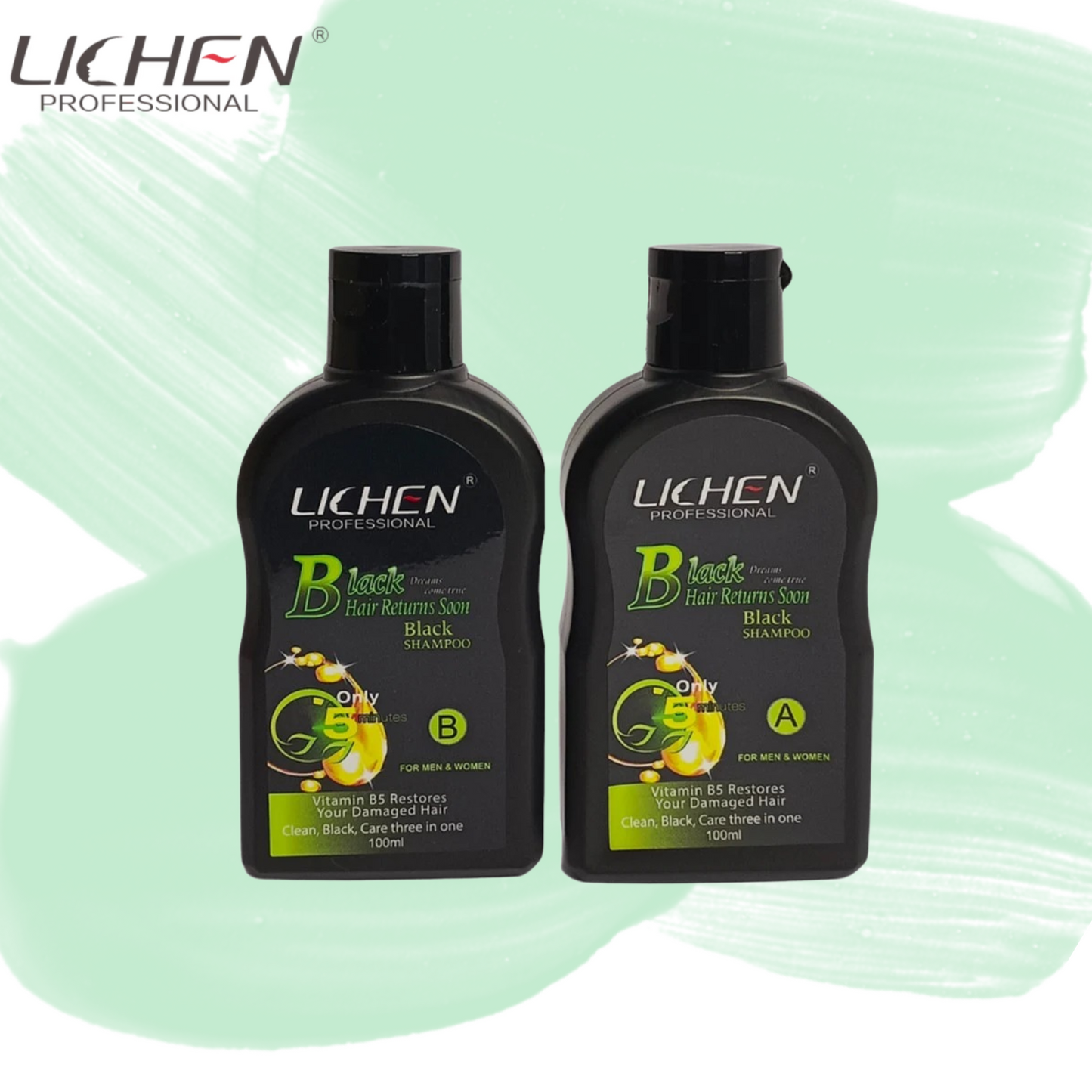 Lichen Hair Color Shampoo (2 Bottles)